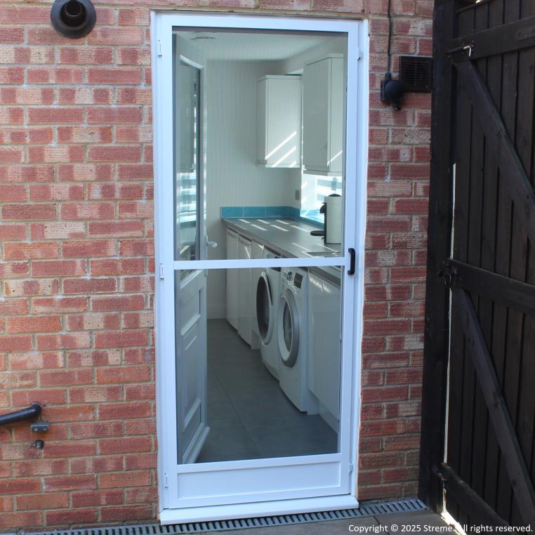 Hinged Fly Screen for Single Doors - Commercial (Made-to-Measure)